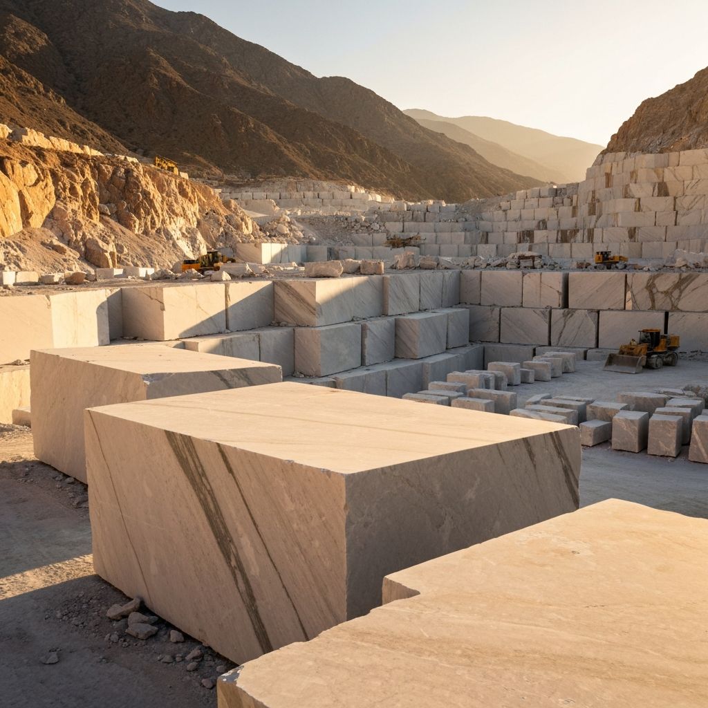 Iranian marble quarry